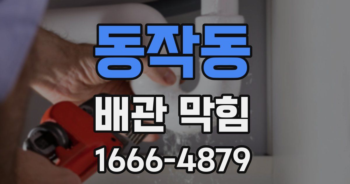 동작동 배관 막힘