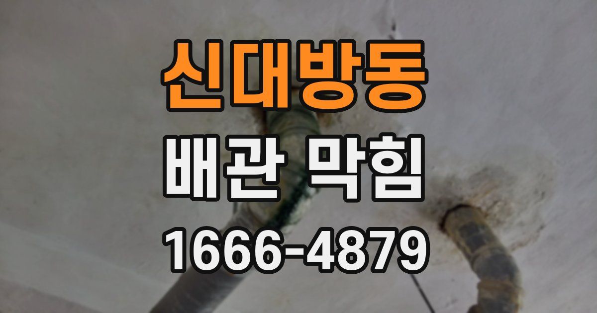 신대방동 배관 막힘
