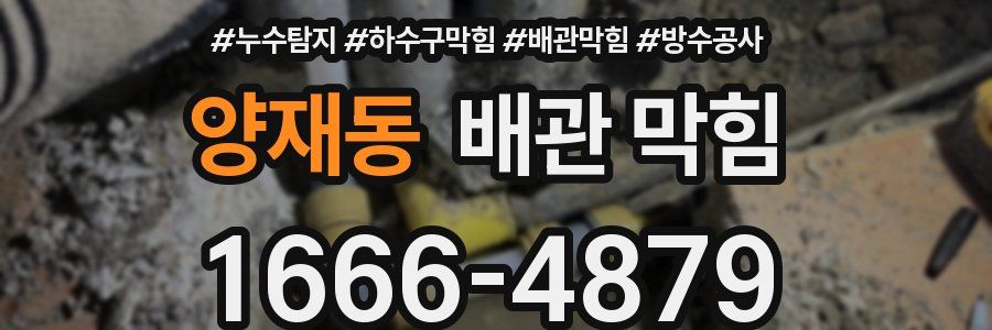 양재동 배관 막힘