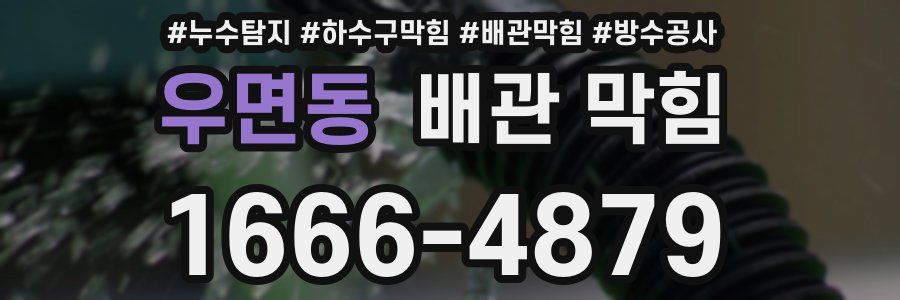 우면동 배관 막힘
