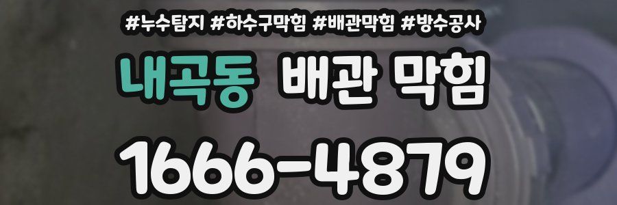 내곡동 배관 막힘