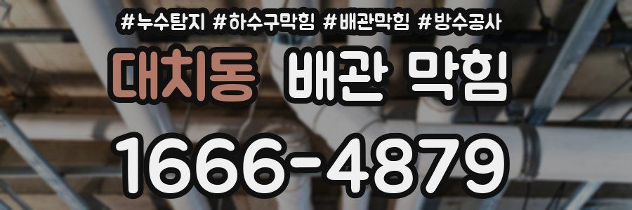 대치동 배관 막힘