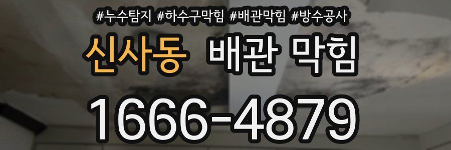 신사동 배관 막힘