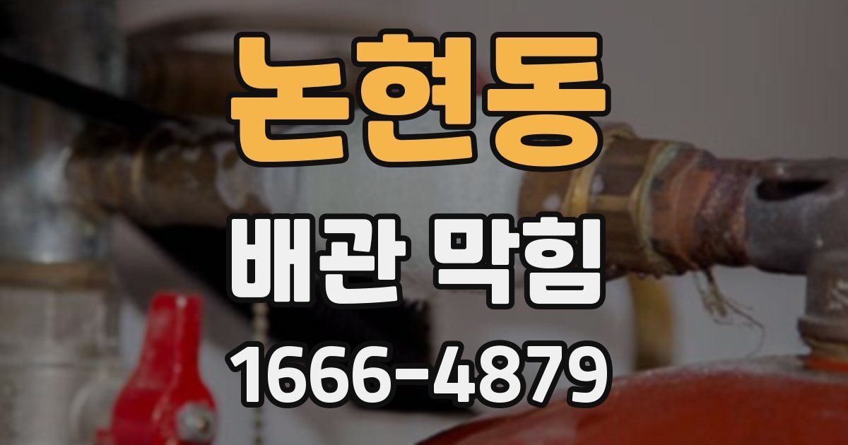 논현동 배관 막힘
