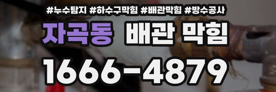 자곡동 배관 막힘