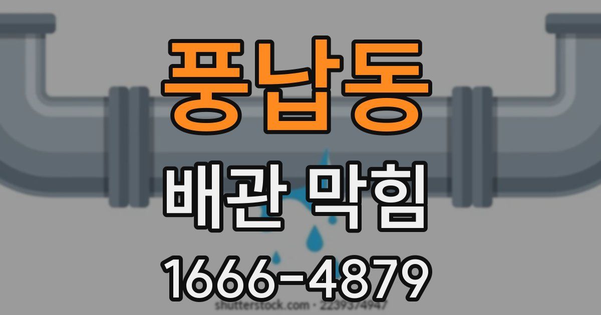 풍납동 배관 막힘