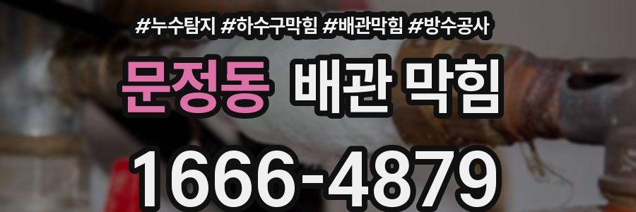 문정동 배관 막힘