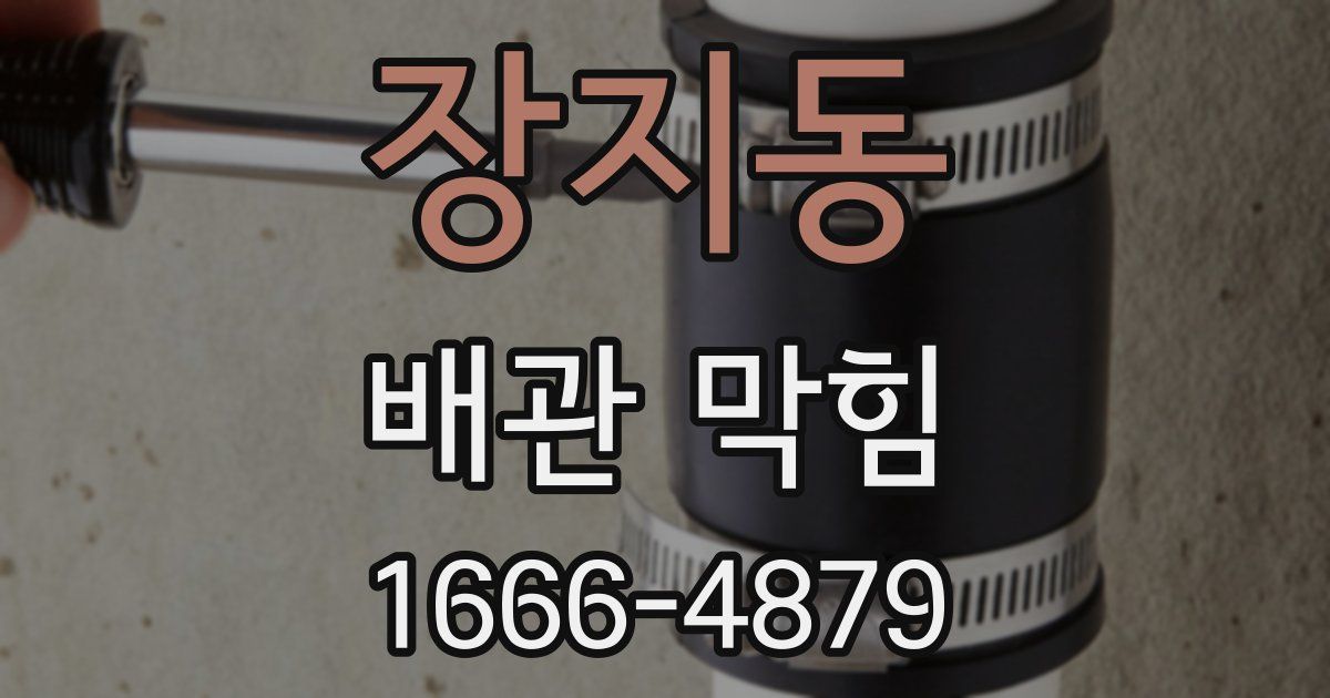 장지동 배관 막힘
