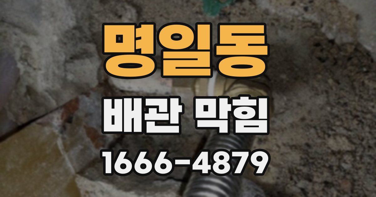 명일동 배관 막힘
