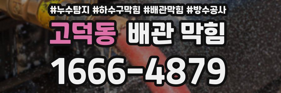 고덕동 배관 막힘
