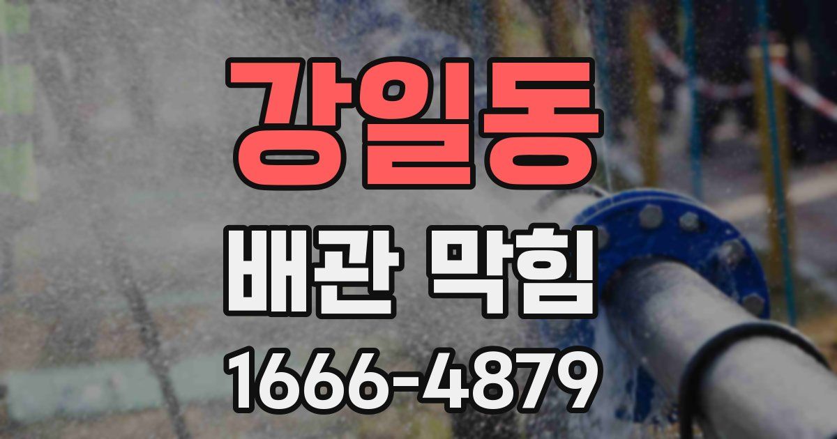 강일동 배관 막힘