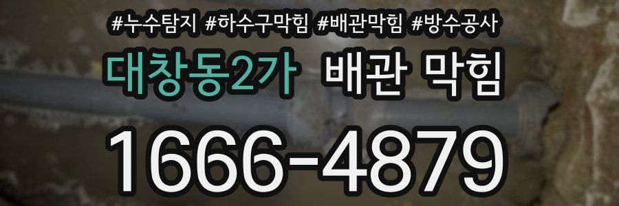 대창동2가 배관 막힘