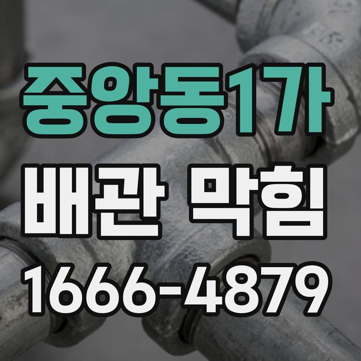 중앙동1가 배관 막힘