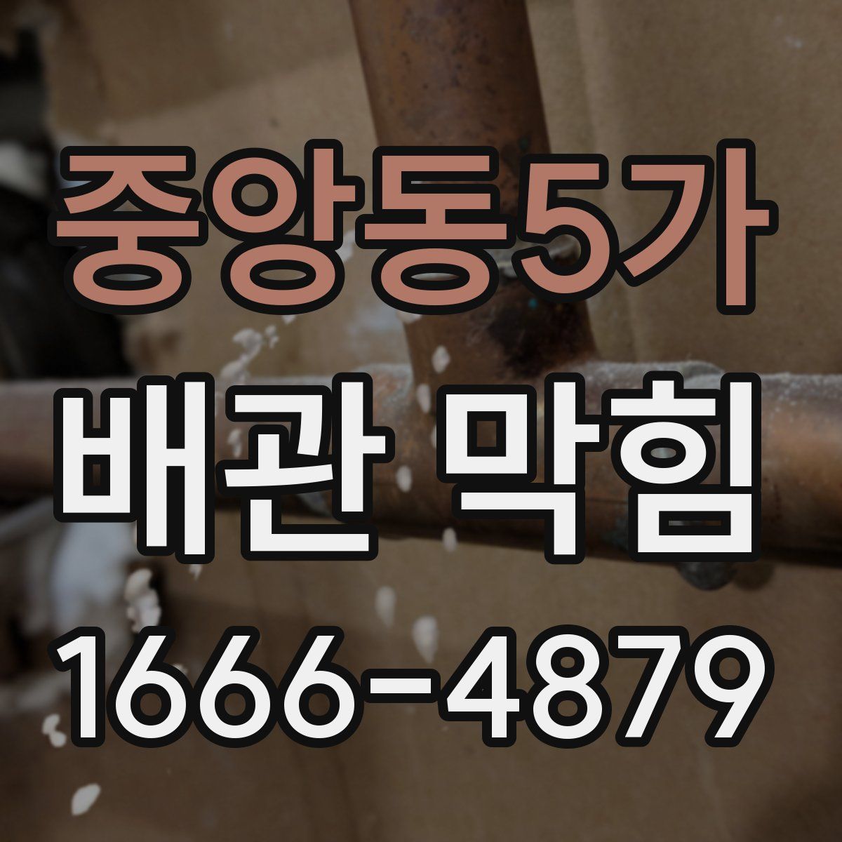 중앙동5가 배관 막힘