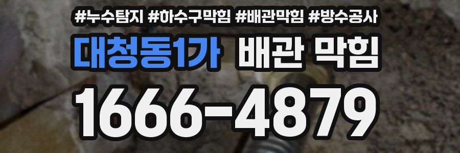 대청동1가 배관 막힘