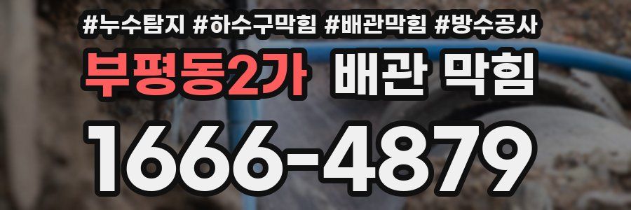 부평동2가 배관 막힘
