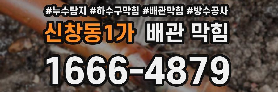 신창동1가 배관 막힘