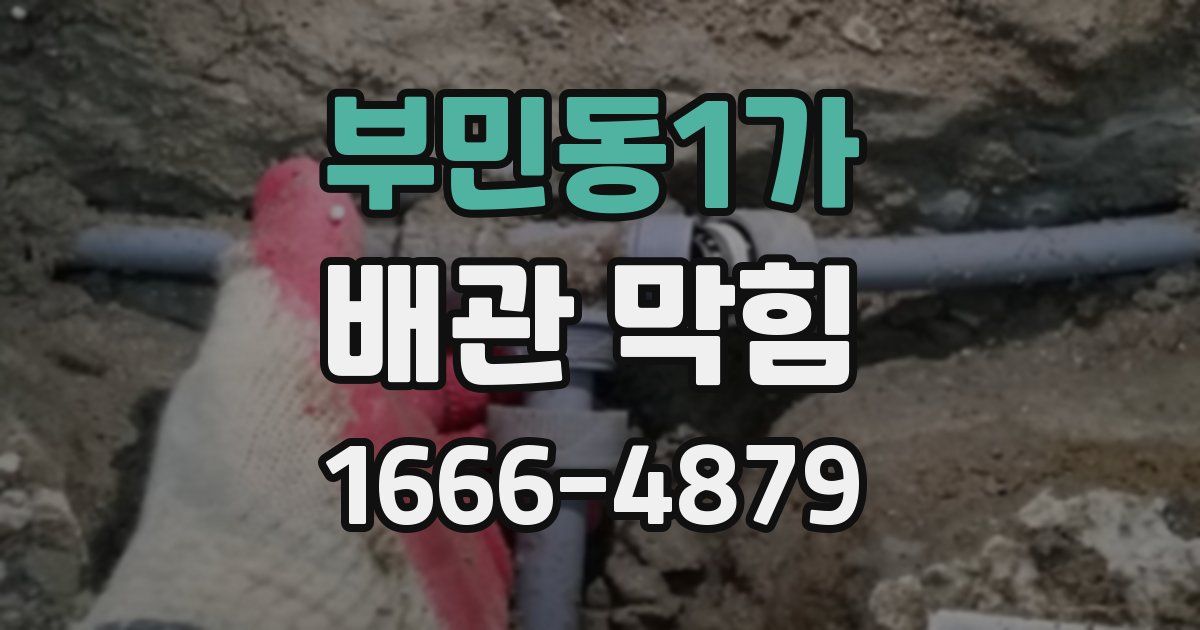 부민동1가 배관 막힘