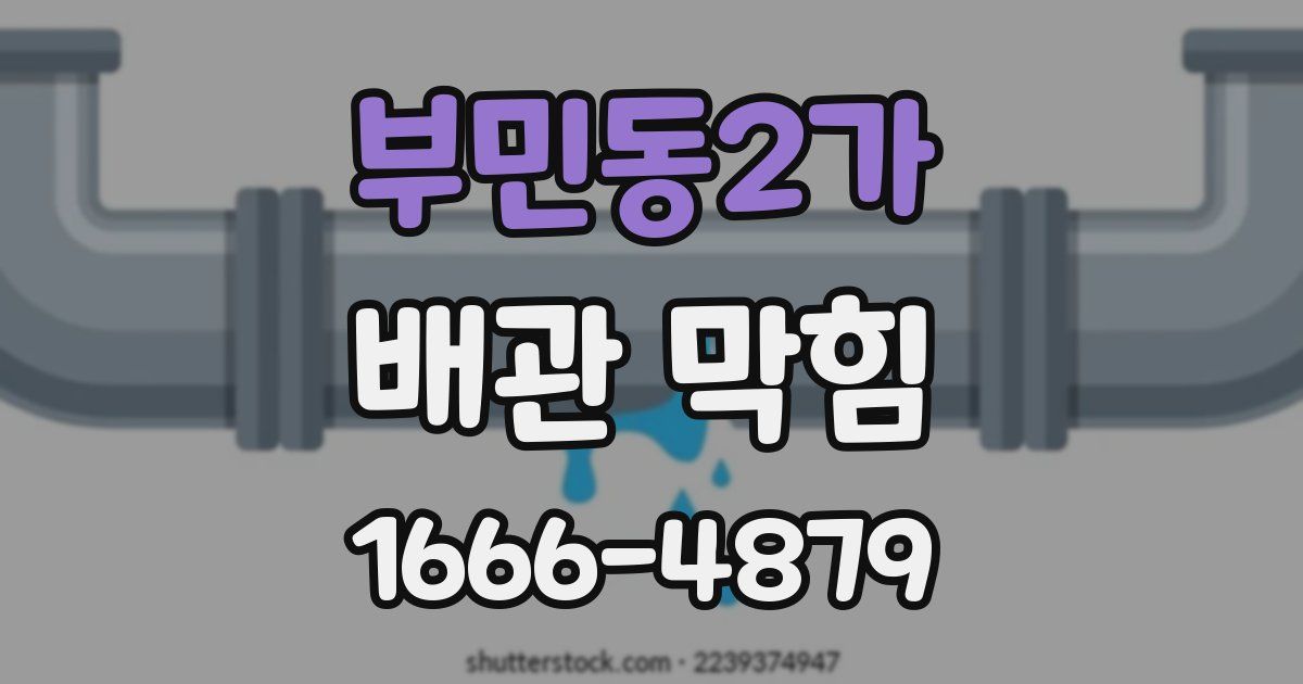 부민동2가 배관 막힘