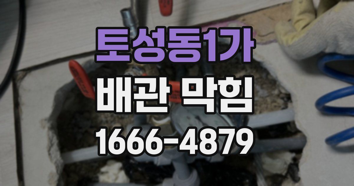 토성동1가 배관 막힘