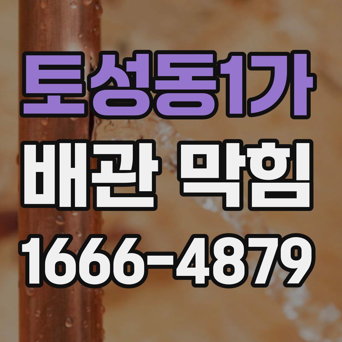 토성동1가 배관 막힘