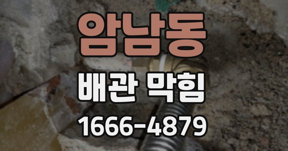 암남동 배관 막힘