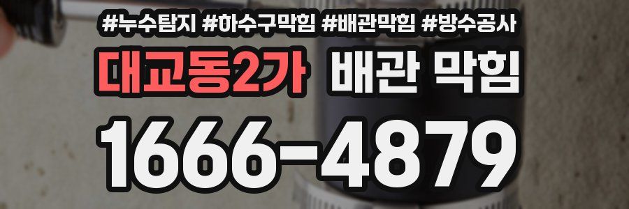 대교동2가 배관 막힘