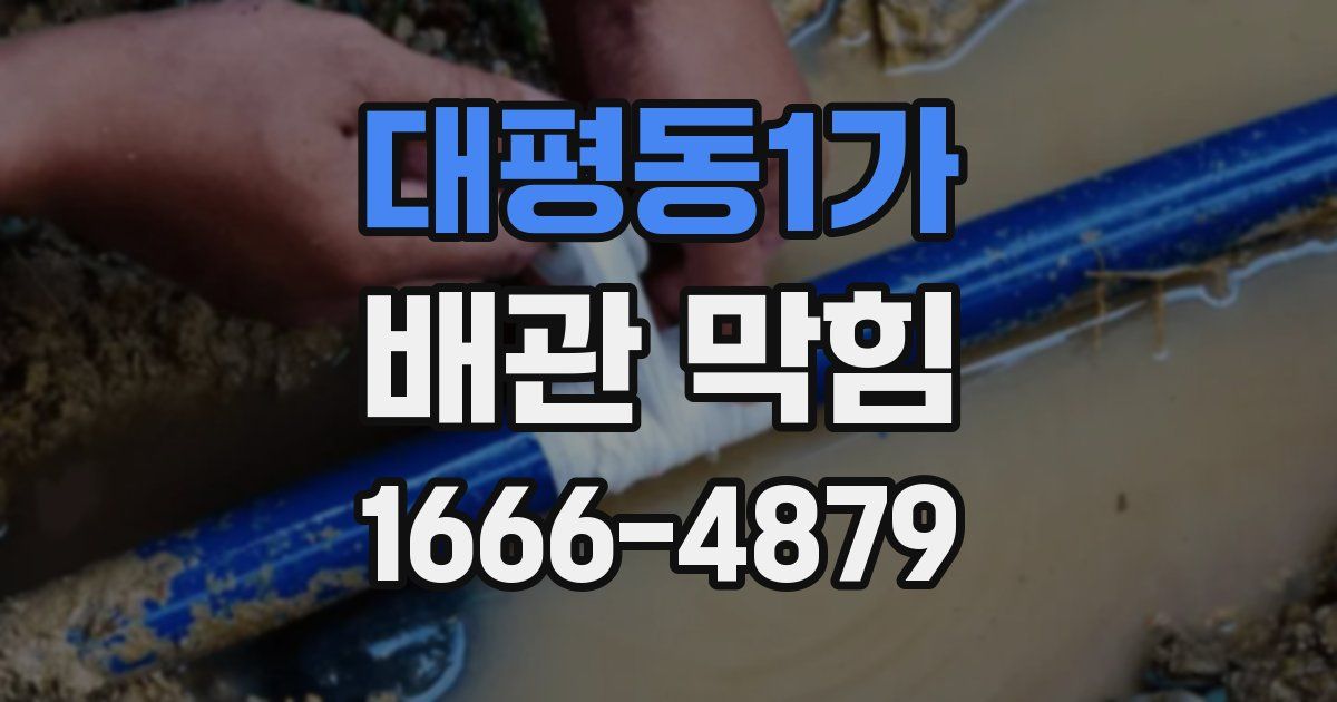 대평동1가 배관 막힘