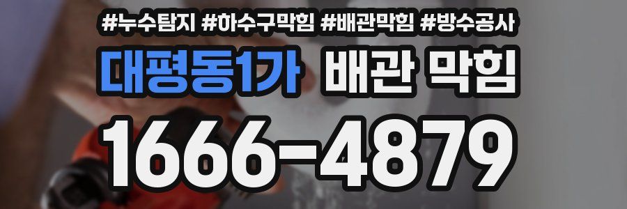 대평동1가 배관 막힘
