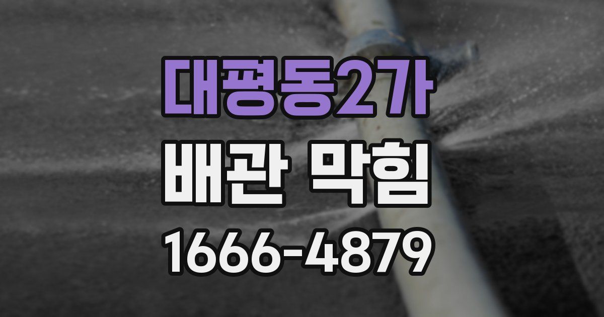 대평동2가 배관 막힘