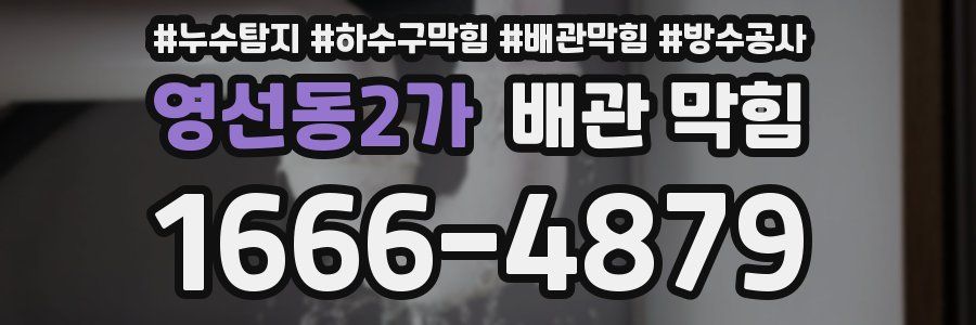 영선동2가 배관 막힘