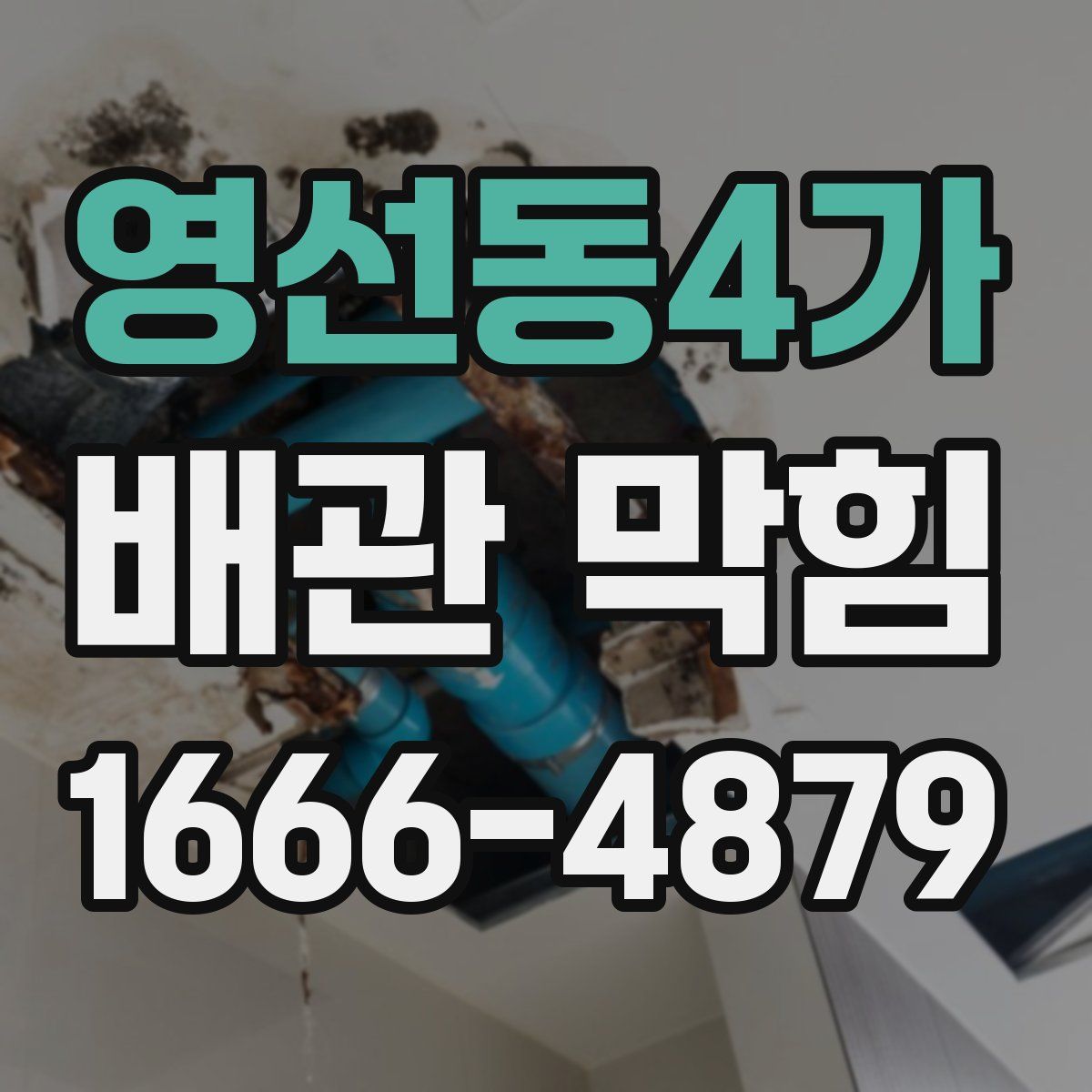 영선동4가 배관 막힘