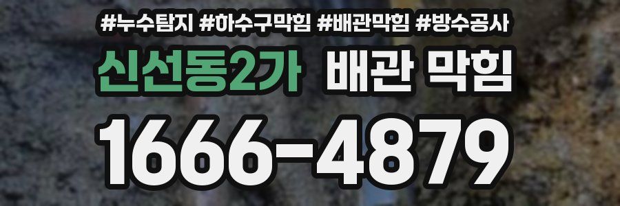 신선동2가 배관 막힘