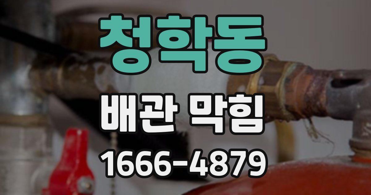 청학동 배관 막힘