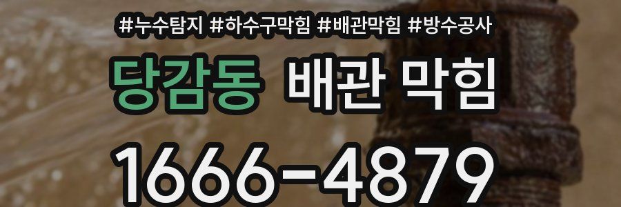 당감동 배관 막힘