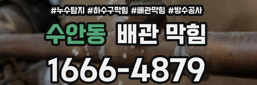 수안동 배관 막힘