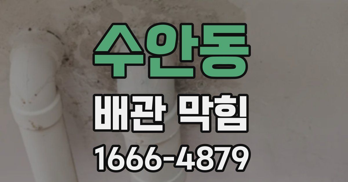 수안동 배관 막힘