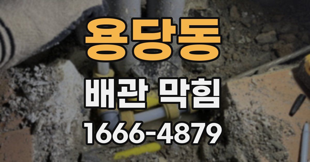 용당동 배관 막힘