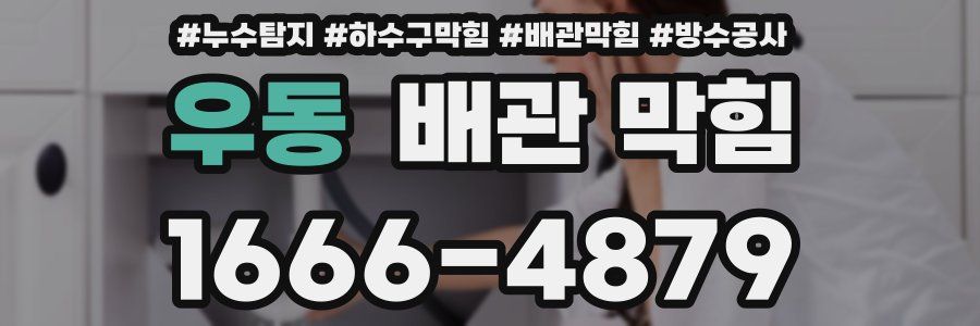 우동 배관 막힘