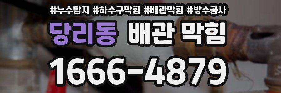 당리동 배관 막힘