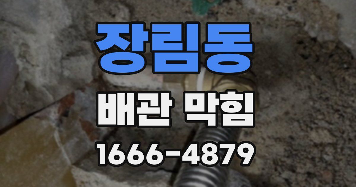 장림동 배관 막힘