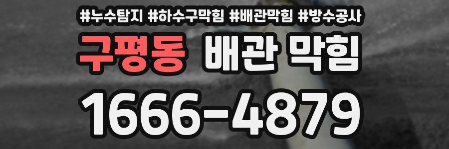 구평동 배관 막힘