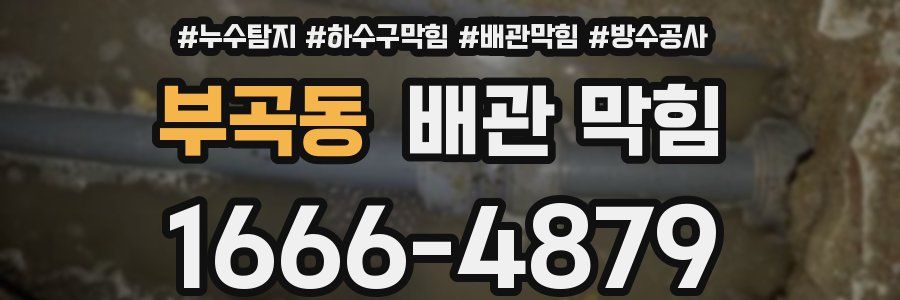 부곡동 배관 막힘