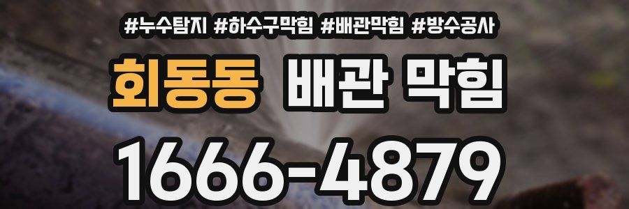 회동동 배관 막힘