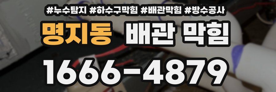 명지동 배관 막힘