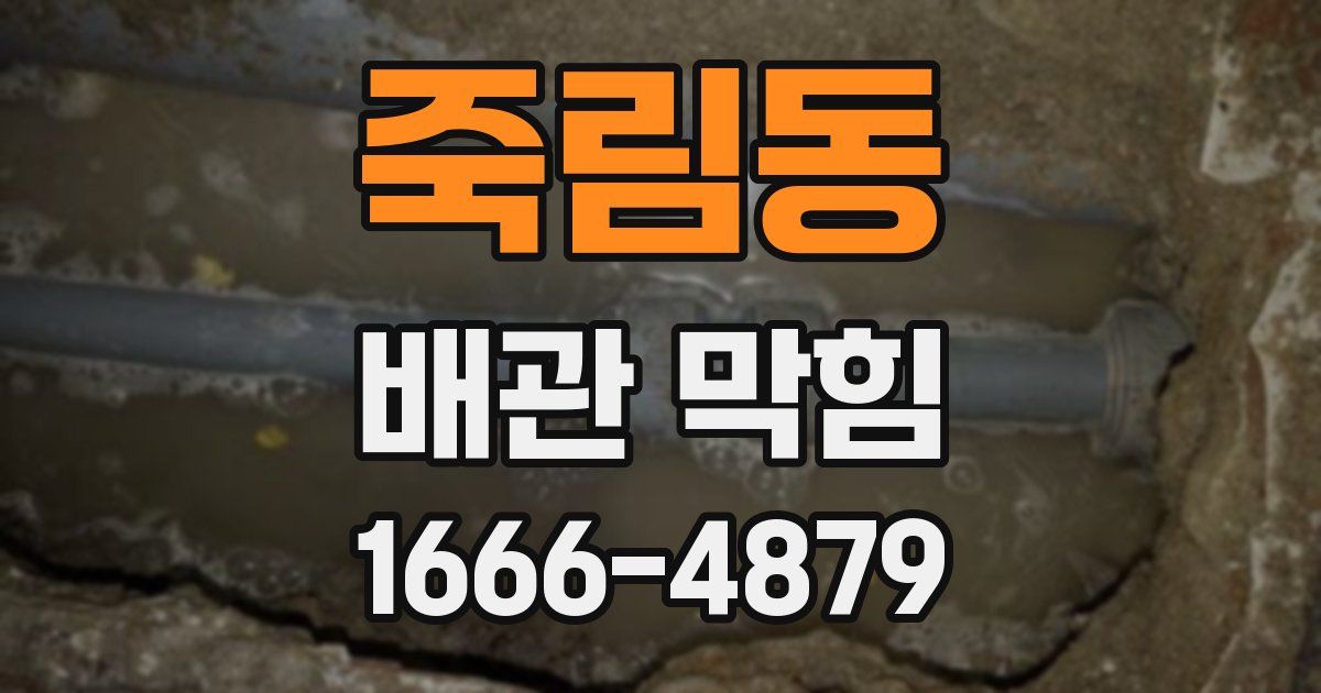 죽림동 배관 막힘