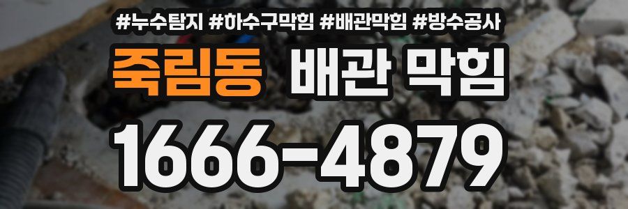 죽림동 배관 막힘