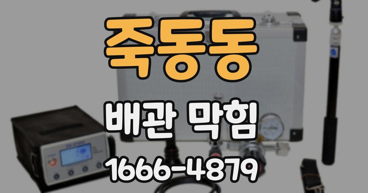 죽동동 배관 막힘