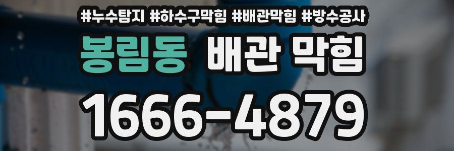 봉림동 배관 막힘