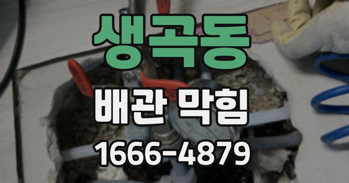 생곡동 배관 막힘